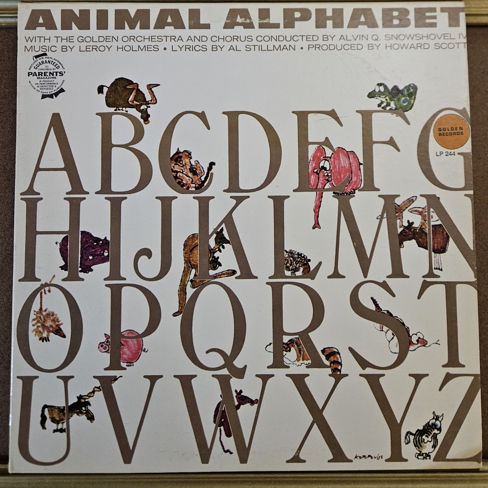 Animal Alphabet Vinyl Record LP 196 Golden Records